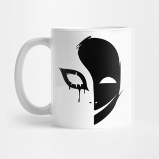 Happy Mask - Black Mug